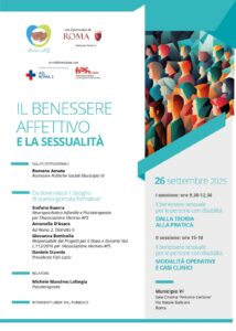 CONVEGNO: “Il benessere affettivo e la sessualità” – 26 settembre 2025 – Sala Cinema “Antonio Cerione” – Via Natale Balbiani – Roma